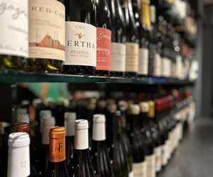 assorted wine bottes at Cree wine