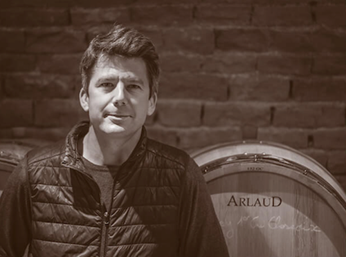 Winemake Cyprian Arlaud and Barrels