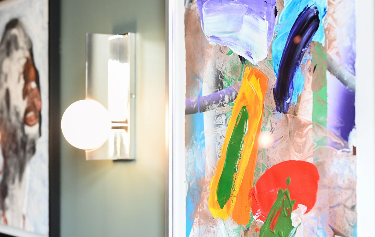 Featured artwork curated by the Petrucci Family Foundation, Cree Wine Company, Hampton, NJ