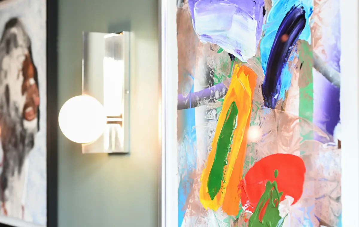 Featured artwork curated by the Petrucci Family Foundation, Cree Wine Company, Hampton, NJ