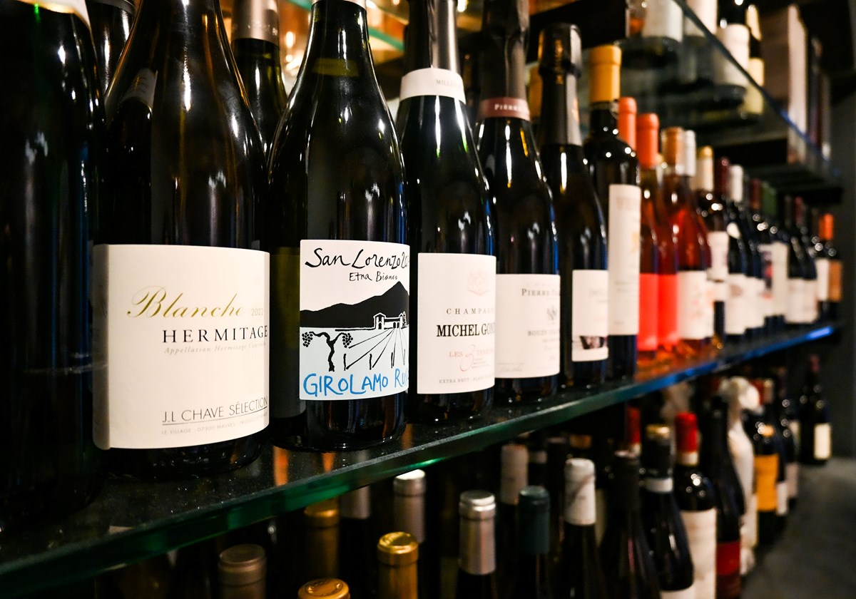 Over 700 wines by the bottle for retail sale